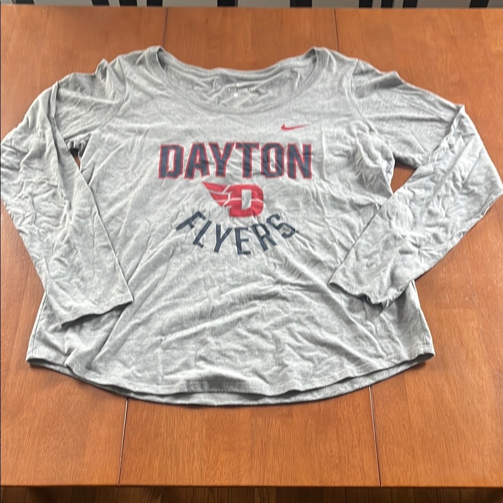 Nike Dayton Flyers Gray Long Sleeve Shirt